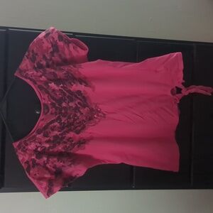 Baby Phat Girls Pink Animal Print Tee